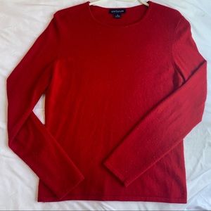 Cherry Red Cashmere Sweater